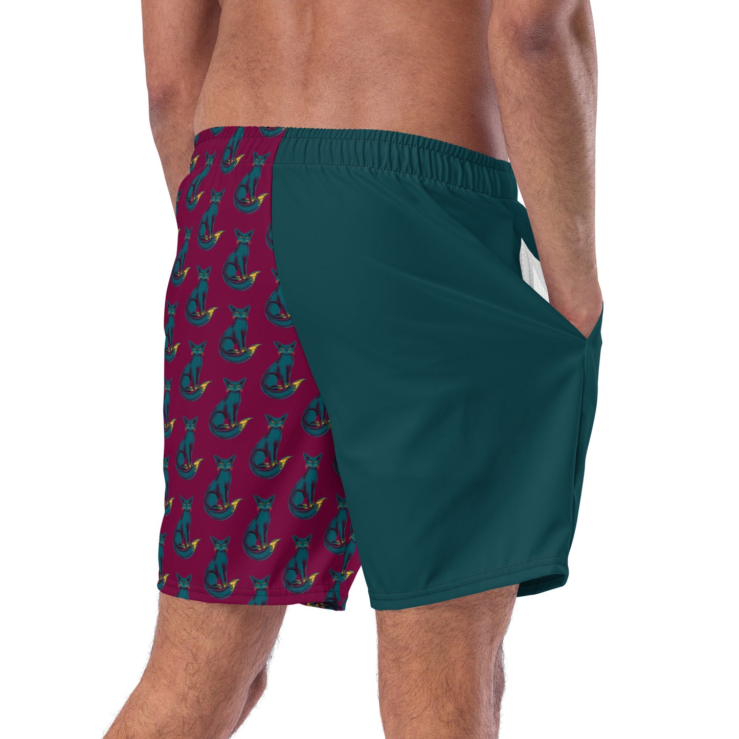 All-Over Print Recycled Swim Trunks